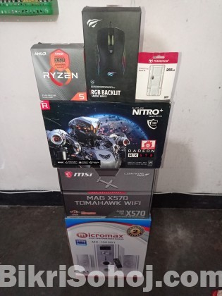 Full setup sell rayzen 3600 8gb ram Radeon 570